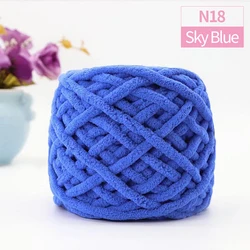 Luxurious Chunky Knitting Yarn - Thick Polyester Jumbo Weaving Crochet Craft for Blankets & Pillows, 100g (N18-1PCS)