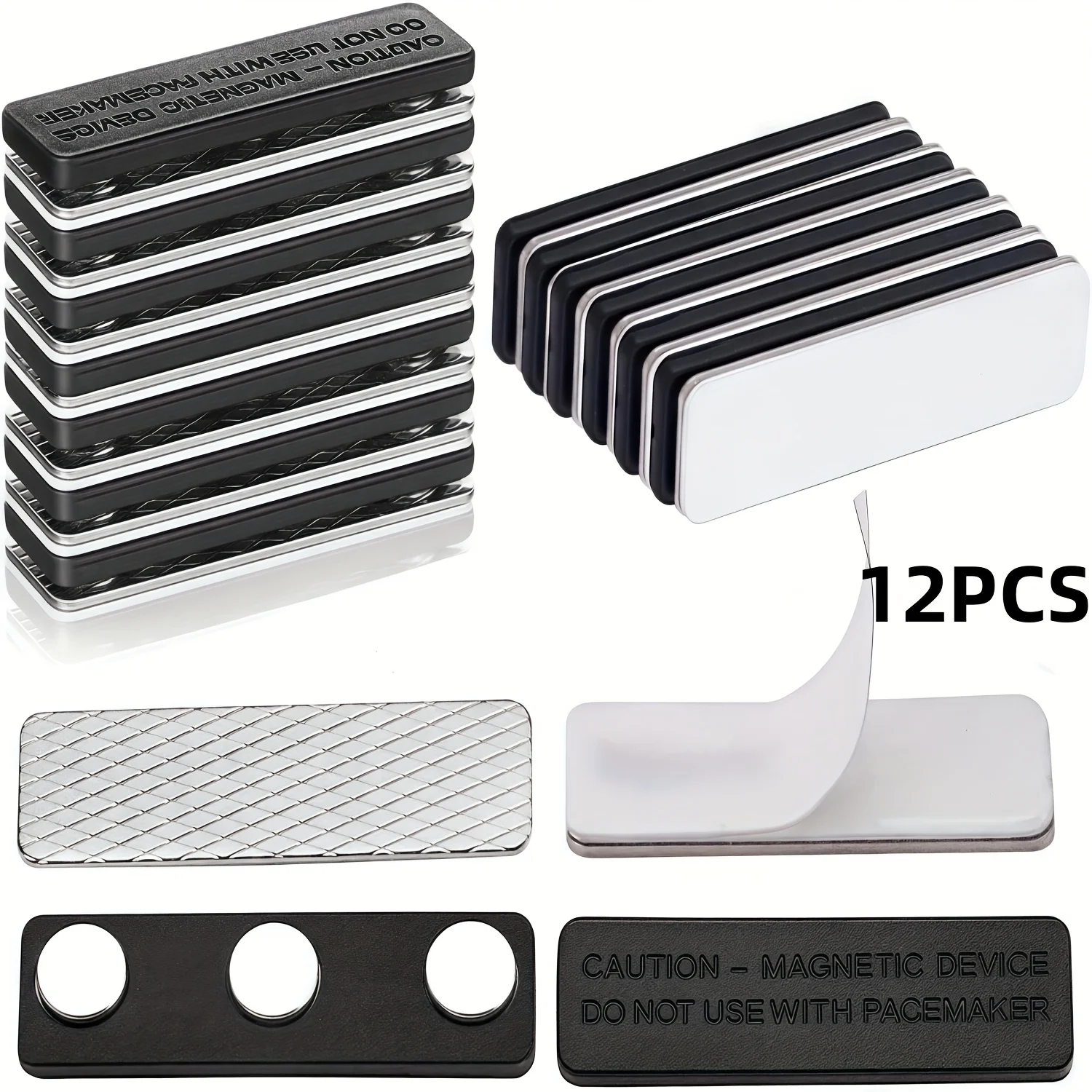 Magnetic Blinds Closure Kit with Self-Adhesive Clips