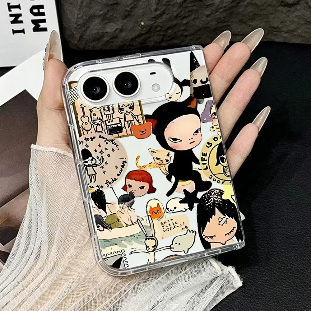 Stylish Acrylic Transparent Phone Case - Shockproof, Clear, Ultra Slim Yoshitomo Nara Design