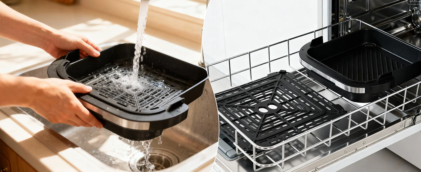 Heißluftfritteuse XL 2200W mit Sichtfenster & Pizzafunktion