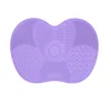 Colorful Brush Cleaner Scrubbe Board Cosmetic Makeup Brush Washing Silicone Gel Cleaning Mat Foundation Makeup Brush Cleaner Pad