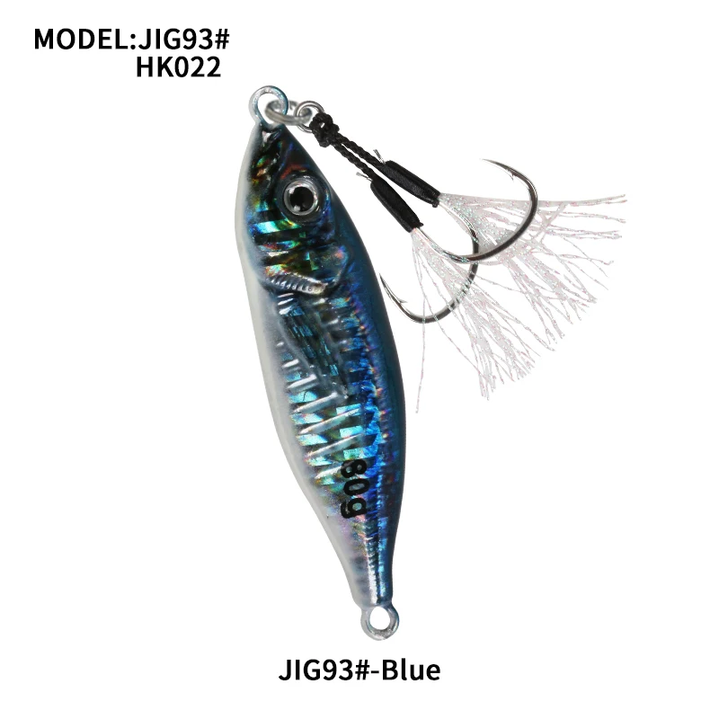 OBSESSION 60g 80g Metal Jig Little Jack Fishing Lure Micro Jigging Lure 3D  Print Slow Shore Casting Spoon Bait With Assist Hooks - AliExpress