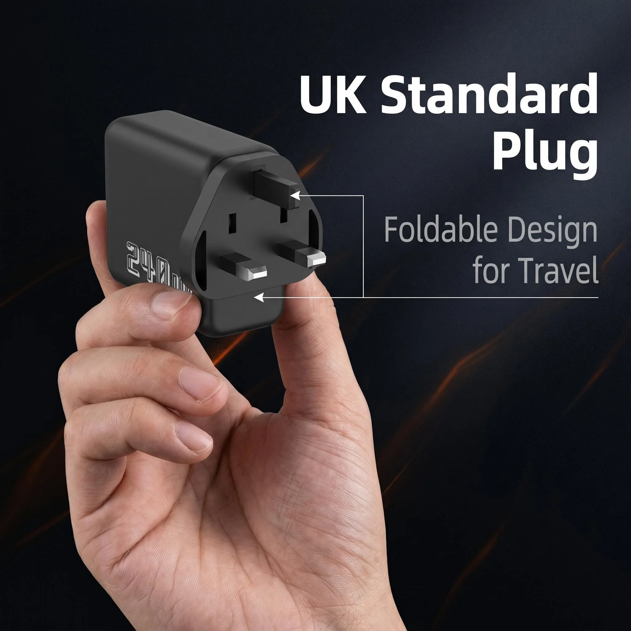Chargeur super rapide 240W UK 6 ports USB-C PD PPS QC5, station de charge multi-appareils, adaptateur secteur pour iPhone, Samsung, Xiaomi