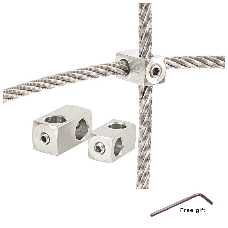 304-Stainless-Steel-Fastener-When-Wire-Rope-Crosses-Fixed-Collet ...