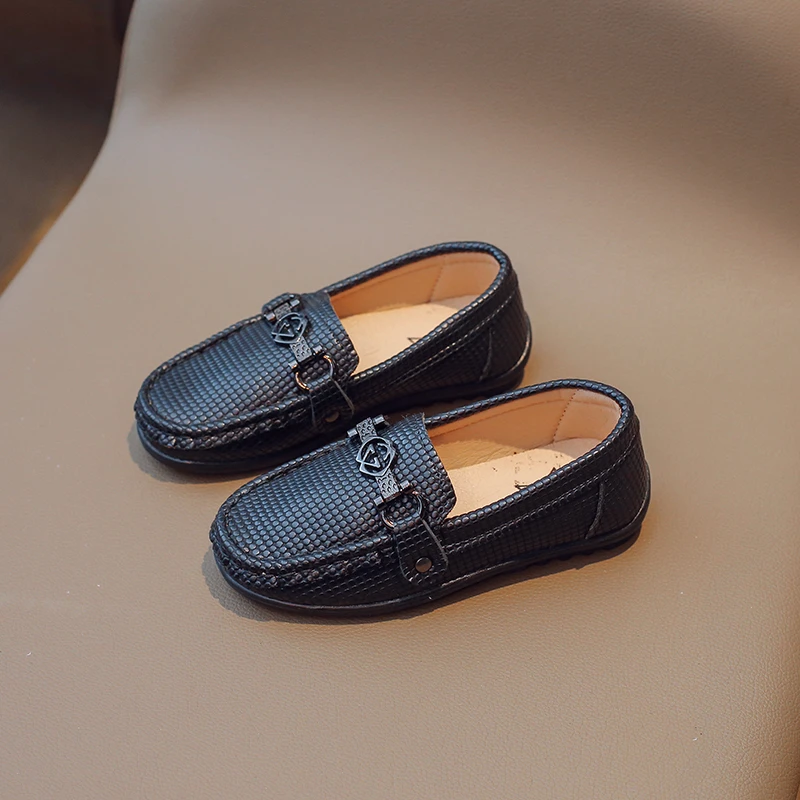 Kids Leather Loafers Casual Shoes for Boy Girl