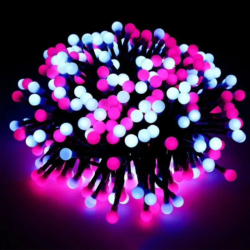 

USB 3M 200 LED Mini Globe String Lights With Remote Christmas Garland Firecrackers Cluster Lights for Valentine Party Decor