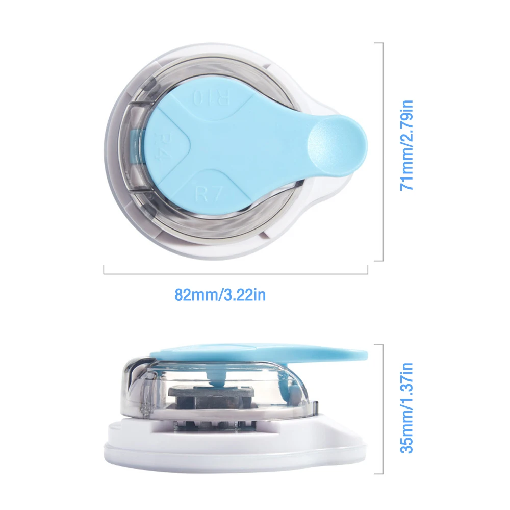 Paper Cutter Punch 3 In 1 Corner Rounder Plastic DIY Card Paper Hole Circle Pattern Cutting Supplies