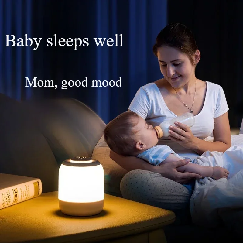 LED Night Light Touch Lamp Bedroom Lamp Bedside Lamp Table Lamp with Touch Sensor Portable Desk Lamp Light for Kids Gifts Led
