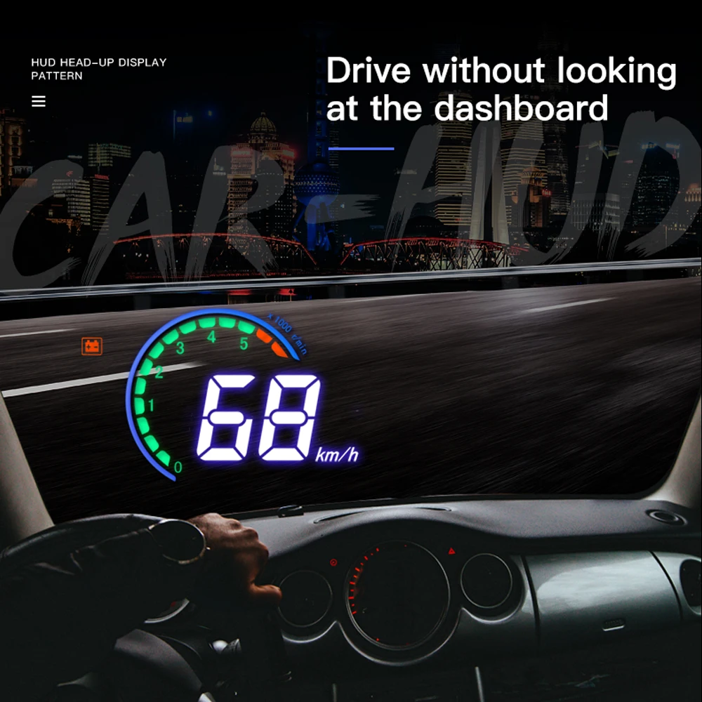hud  ÷ H6 Hud Obd2  ÷ ڵ ӵ RPM   , ڵ ׼,  ׸ Ʈ ڵ  ׼ ڵǰ űѰ