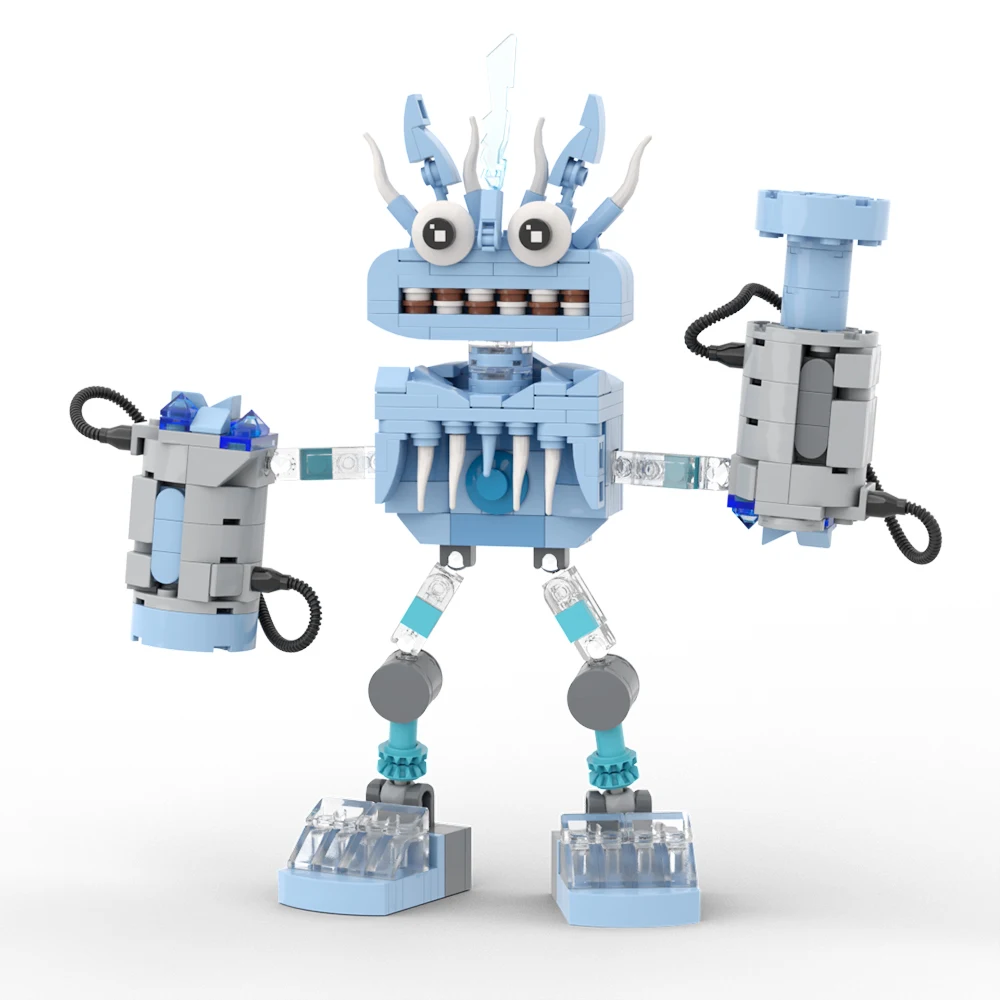 Moc My Singing Monsters Water Wubbox Robot Building Blocks Set Membri Chorus Wood Robot Mecha Bricks Giocattolo Fai Da Te Per Regalo Per Bambini