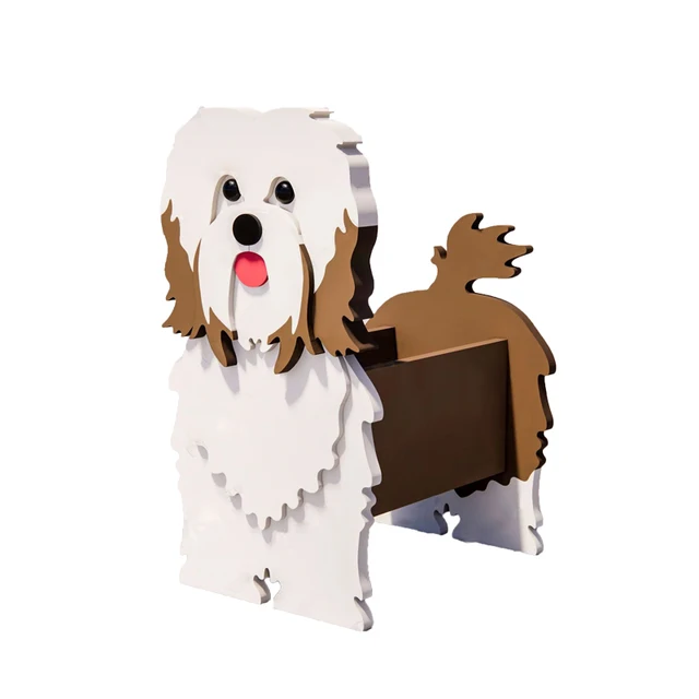 Kerti Virág Edény Kutya Alakú Ültetvényes Ültetvény Shiba Inu Masztiff Kain Terrier Zamatos Edények Diy Pvc Ültetvények Lakberendezés - Image 5