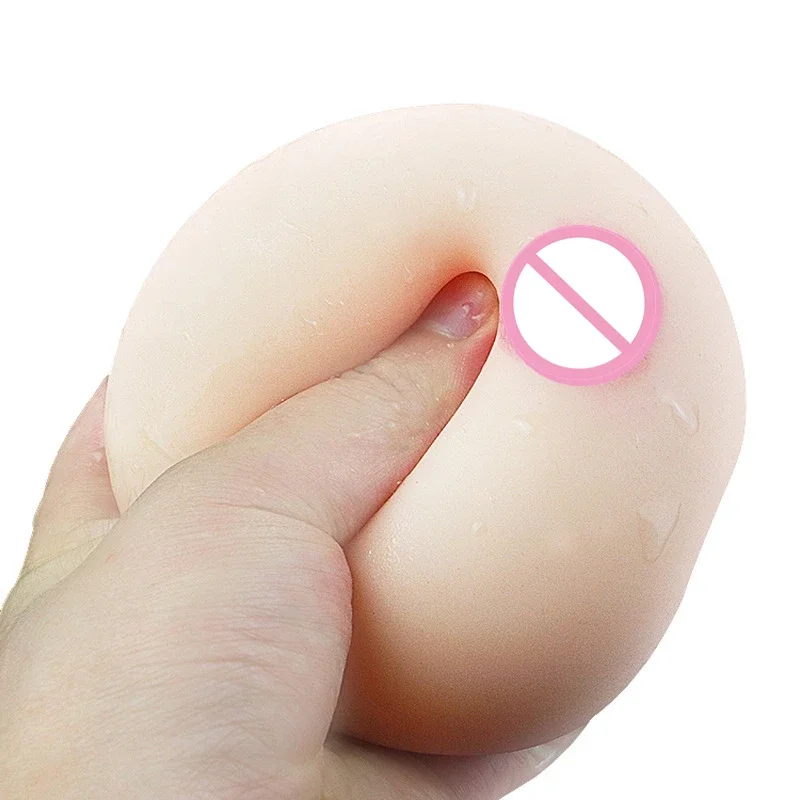 Silicone 4D Artificial Breasts False Chest Vagina Sex Toy For Man Soft Mini Boobs Ball Masturb Sexules Toy For Adult Product Sex