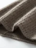 Winter Cashmere 35% Beanie Openwork Caps Thick Knit Moss Stitch Hat Men Warm Women Soft Wool Winter Autumn Real Guaranteed 2