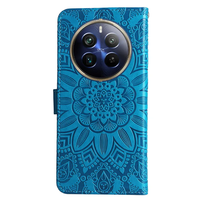 Luxury 3D Sunflower Leather Wallet Flip Phone Case