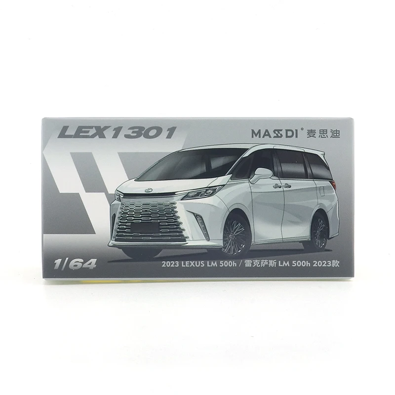 MASSDI 1/64 レクサスLM500h 3個セット MASSDI 1/64 2023 LEXUS LM 500h Car Alloy Motor Vehicle