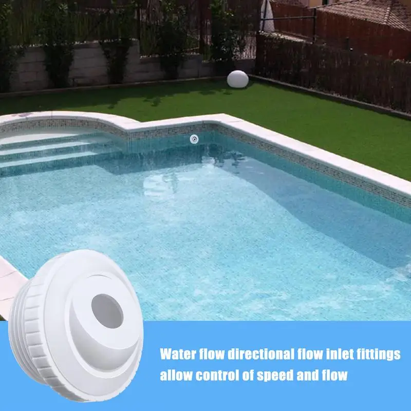 

Swimming Pool Massage Eyeball Nozzle Spa Massage Nozzle High Strength Durable Pool Jet Nozzle Ideal For SPA Home Swimming Pools