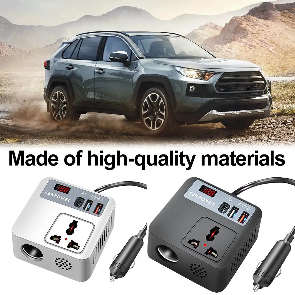 Inverter di Potenza per Auto 200W, Convertitore da 12V a 110V, Inverter Diretto da 24V 220V a Inverter di Potenza per Auto, Installazione Continua J8V5 - immagine 6