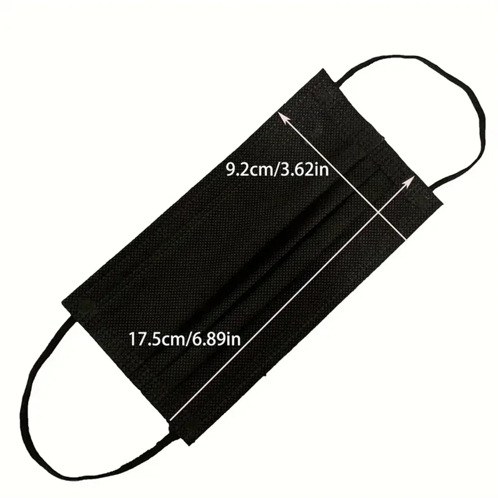 Disposable Face Masks 3 Layers Ply Filter Nonwove Anti Dust Breathable Protective 200pcs Adult Mouth Mask