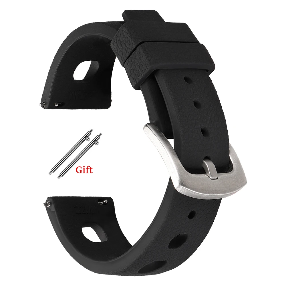 Tropical Breeze Silicone Watch Strap - Soft, Breathable, Quick Release Wristband