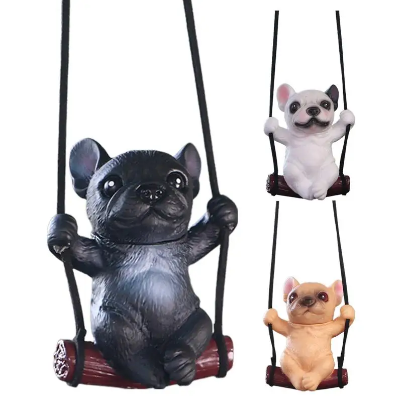 

Bully Dog ​​car Pendant Autos Hangings French Bulldog Cute Ornament Automobiles Swing Dog Ornament Interior Decoration Supplies
