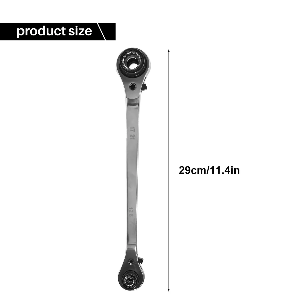 

Socket Wrench,8-In-1 Multifunction 72 Teeth Ratchet Wrench 12 Teeth Sleeve Spanner Double-Headed Car Repair Tools