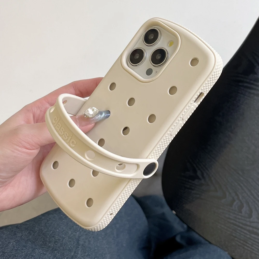 Versatile Silicone Wrist Strap Holder with Solid Color Matte Finish