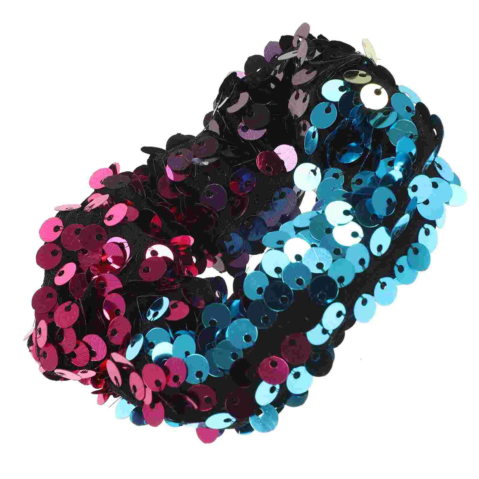 Ponytail Holder Gifts for Stocking Stuffers Headband Sequins Hair Tie Cloth Man