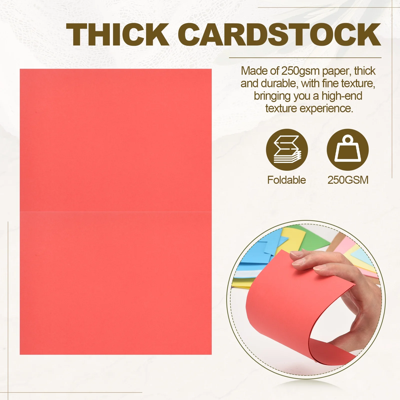 50-Set A7 Self-Seal Envelopes with Folded Cardstock for Invitations and Greeting Cards