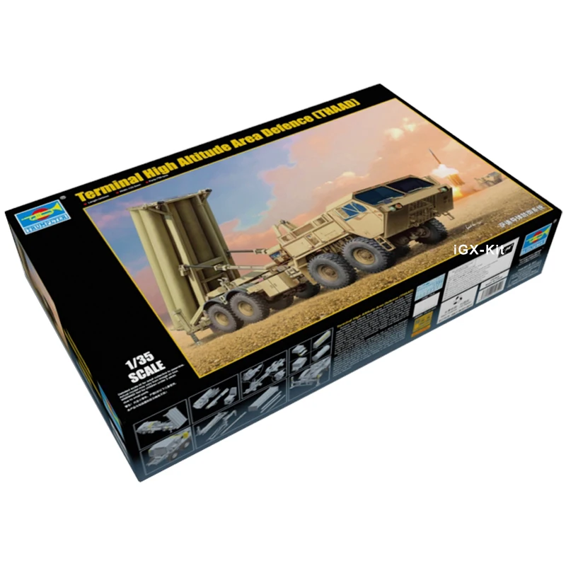 

Trumpeter 01054 1/35 US Terminal High Altitude Area Defence THAAD Military Vehicle Gift Toy Plastic Assembly Building Model Kit