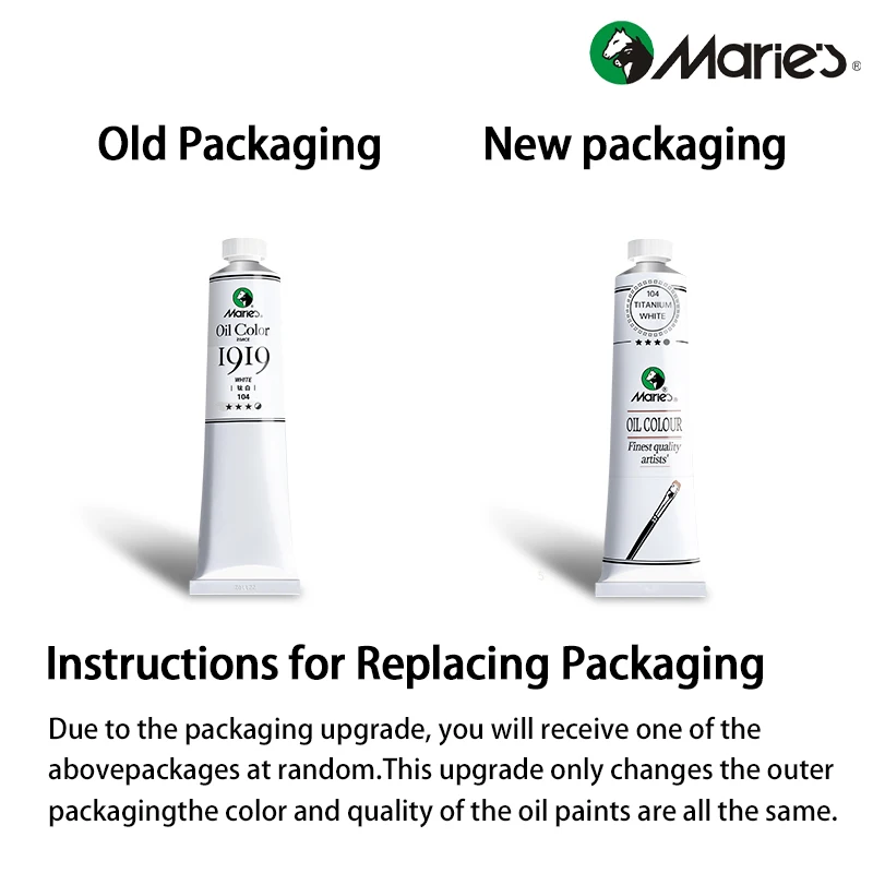 Colori ad olio di Marie da 50 ml, pigmenti professionali a base di olio, materiali artistici per pittura artigianale, colori ricco, regali per artisti, principianti 6