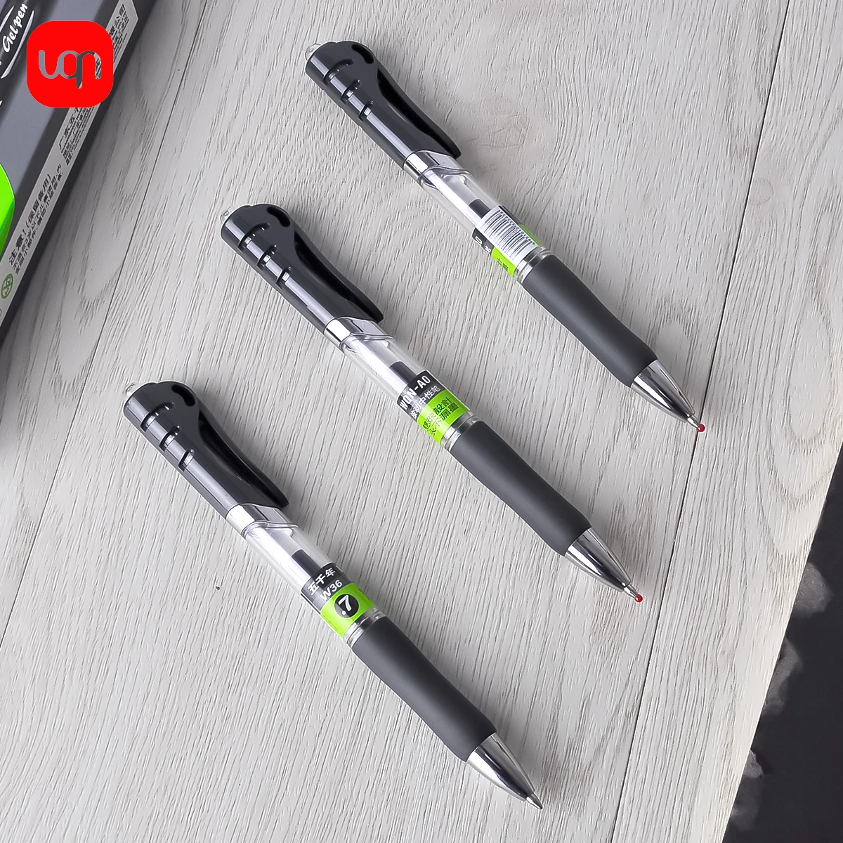 3/6pcs black ink gel pen, 0.7mm quick dry writing smooth school office and home stationery for back-to-school season 4