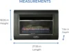 Ventless Linear Wall Gas Fireplace - 26,000 BTU, T-STAT, Model DF300L 6