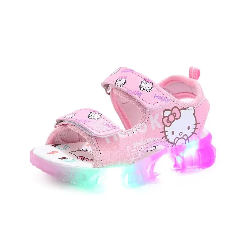 Girls LED Hello Kitty Sandals 4