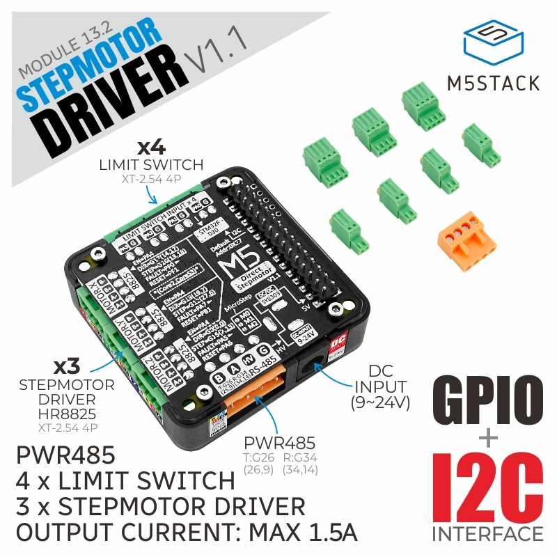 Módulo do Driver Stepmotor M5stack V1.1 Hr8825 - Imagem 6