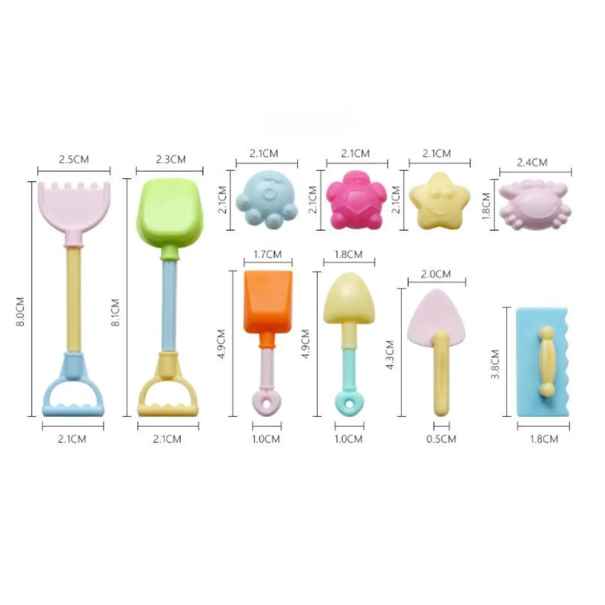 Beach Sand Toys Gift Accessories Castle Mould Game Sea Creatures Mould 1/6 6