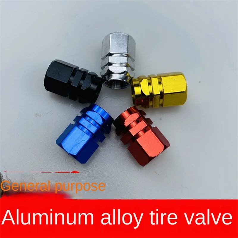

Car tire inflation nozzle cap 4 pieces aluminum alloy wheel tire valve cap suitable for automobile motorcycle bicycle wheel tire