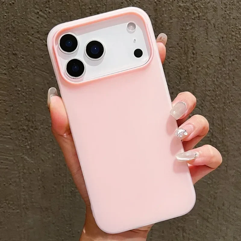 Luxury Matte Candy Color Soft Phone Case with Shockproof Silicone Bumper Cover