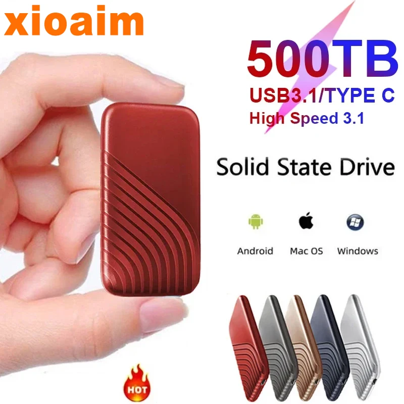 Per Xiaomi New Ssd Flash Hard Drive Esterno Type-C Ad Alta Velocità Usb3.1 2Tb 4Tb 8Tb Ssd Storage Disco Rigido Hd Portatile Per Laptop