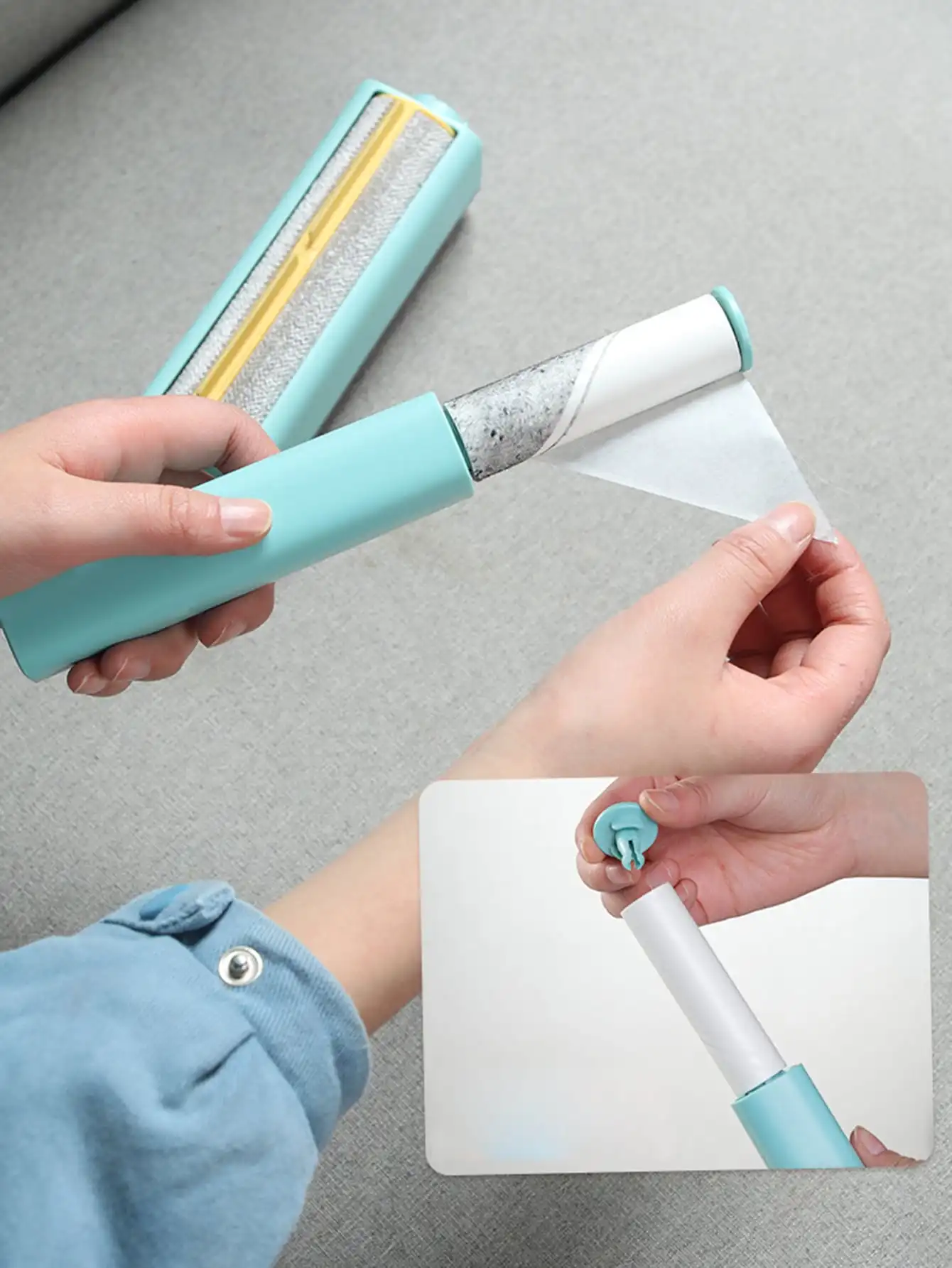 1pc Pet Hair Remover and Reusable Lint Roller Cat and Dog Hair Remover for Furniture, Couch, Carpet, Clothing Bedding