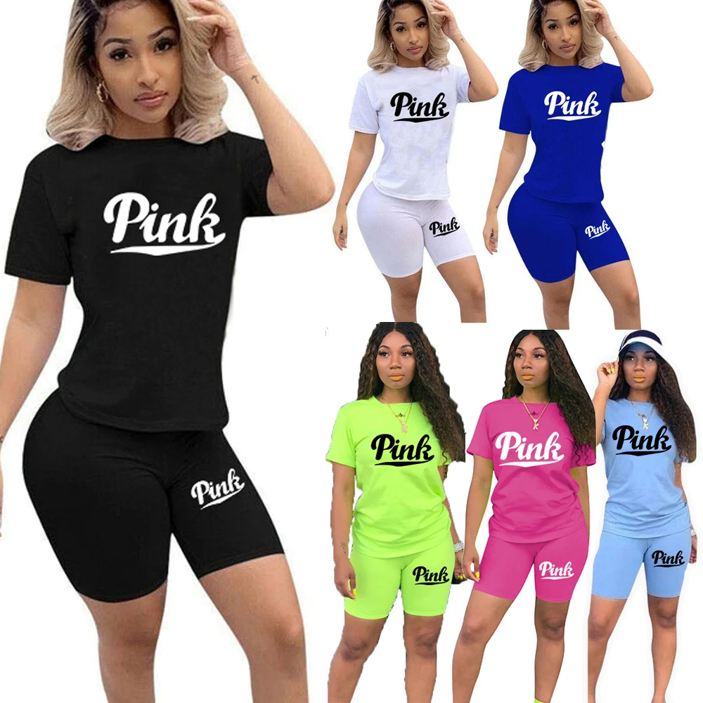 Casual Skinny Biker Home 2 Piece Sets Women's Suit for Fitness Tracksuits with Shorts and Top Blouse Outfits Sweatsuit Female 4X two piece skirt set