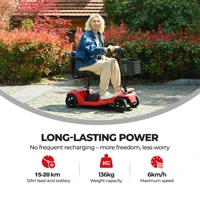 Scooter de voyage de luxe pliable à 4 roues SWEETRICH S2, moteur 250W, scooter de mobilité portable pour personnes âgées et handicapées 2