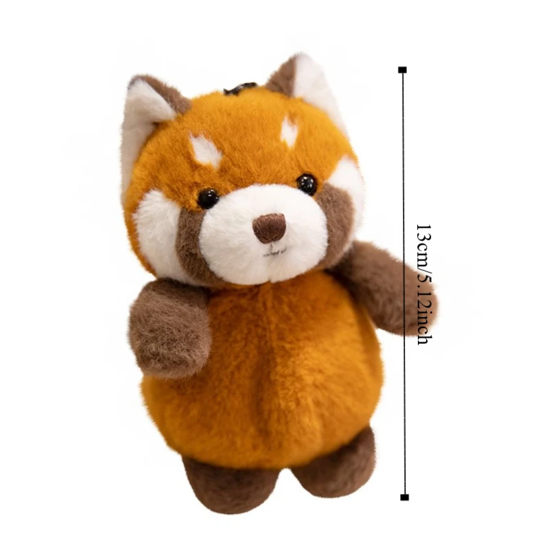 Cute Lovely Design Plush Dolls Pendant Cats Raccoon Dog Plush Keychain Pig Bunny Zoo Animals Plush Keyring Decorative Item