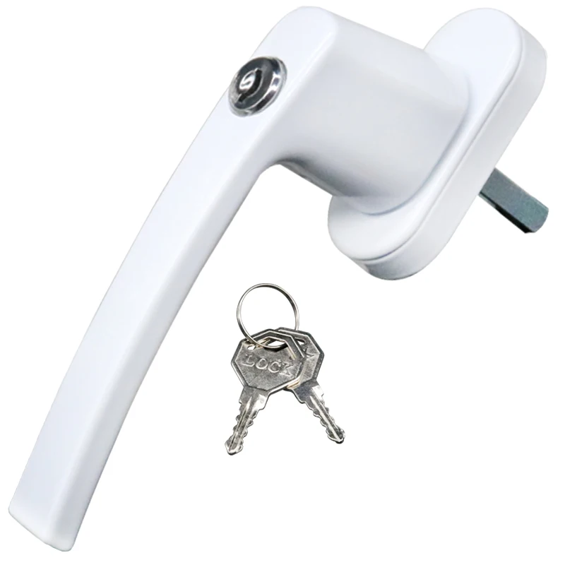 Universal Aluminum Alloy Windows Handle Safe Security Key Locking Window Handle For Double Glazing Latches Door Hardware