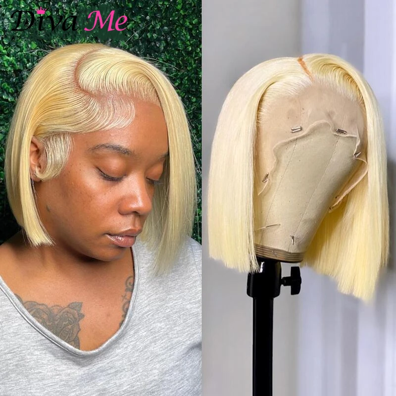13x6 Bob Wig 613 Honey Blonde 13x4 Lace Front Human Hair Wig Remy Brazilian Short Straight Colored 5x5 Closure Wigs Women lace front wig human hair wigs