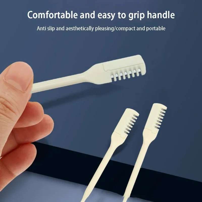 Compact & Travel-Friendly, Ultra-Thin 10PCS Nose Hair Scissors - Precision Trimmer, Ergonomic Design for Safe & Easy Grooming