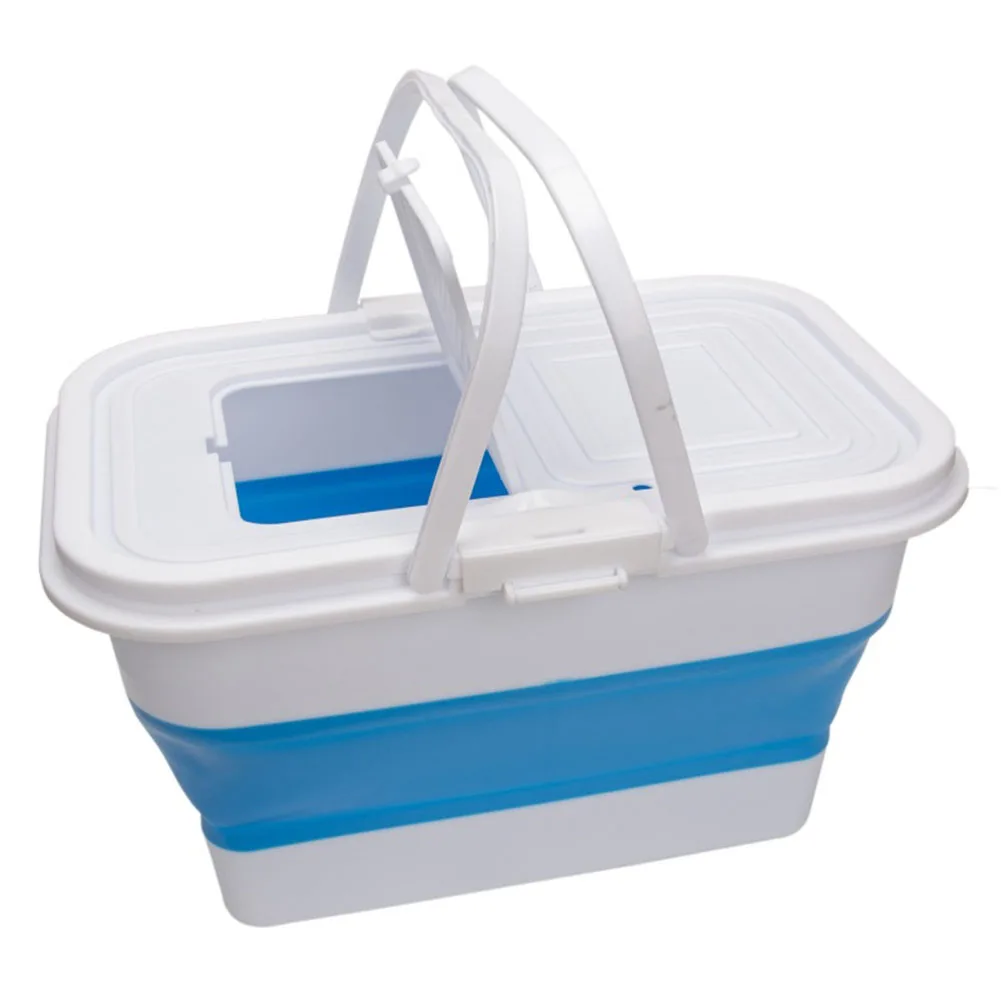 

Water Bucket Folding Fishing Water Pail for Outdoor Activities Compact and Easy to Carry Durable PVC Construction