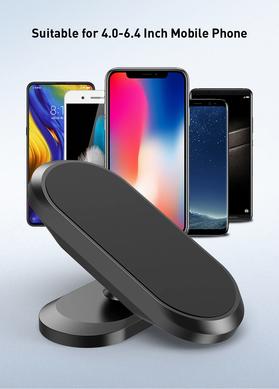 Supporto magnetico per telefono da auto a 360° Supporto magnetico per telefono GPS Supporto iPhone 13 12 XR Xiaomi Huawei Samsung LG_voghion.com