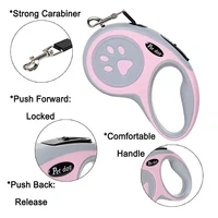 3m 5m Paw Dog Leash For Small Medium Large Dogs Outdoor Lead Walking Puppy Strong Retractable Nylon Rope Yorkies Pet Supplies 3