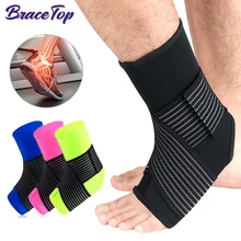 

BraceTop Sports Ankle Brace Arch Support Plantar Fasciitis Achilles Tendon Ankle Compression Sock Sleeves Foot Joint Pain Relief