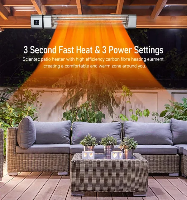 Ceiling Outdoor Overhead Patio Heaters High Efficiency Waterproof